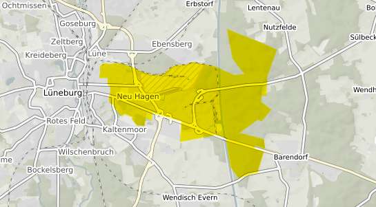 Immobilienpreisekarte L&uuml;neburg Neu Hagen